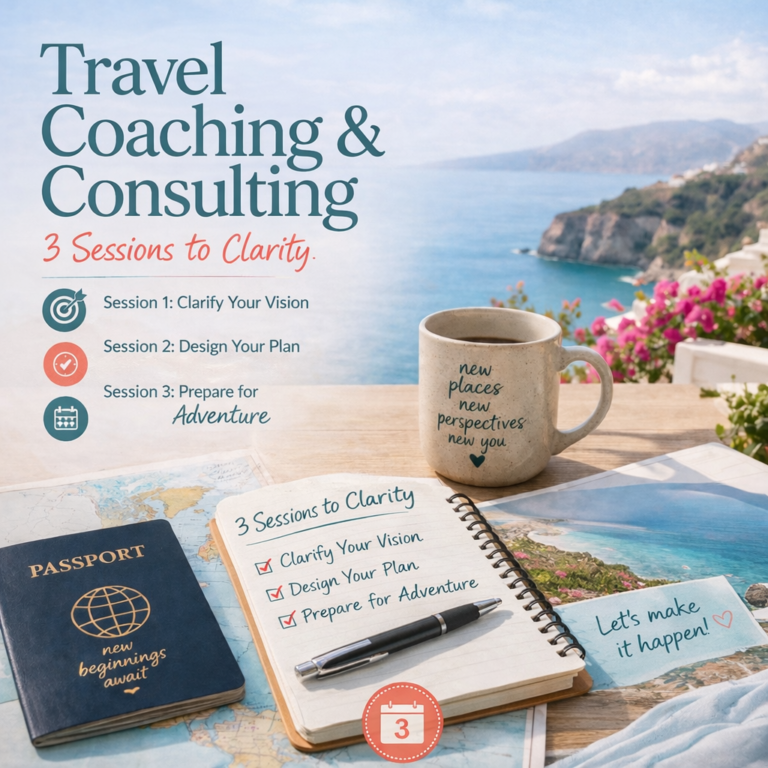 Travel Coaching & Consulting – 3 Session Package